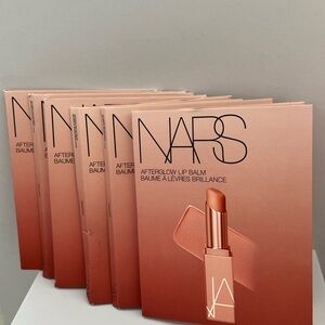 6 X Nars Afterglow Lip Balm - Orgasm - Sample With Brush Applicator